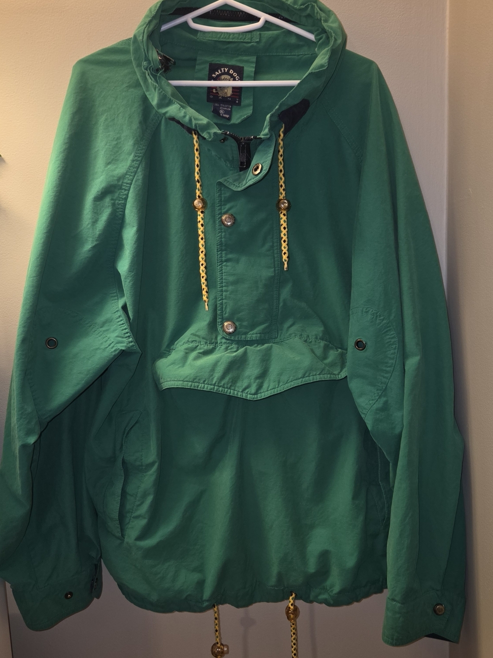 Rare Vintage GANT Salty Dog Green Anorak Jacket XL